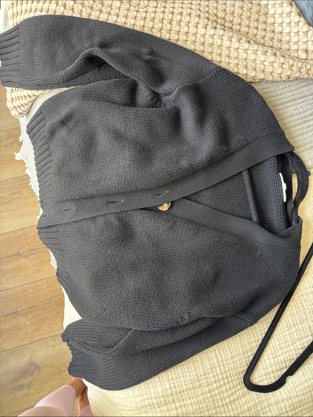 Sezane Wilson Cardigan Black - Size M
